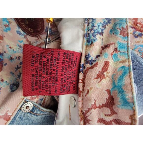 Parasuco Bohemian Jean Sz 32 Flare Low Rise Floral Ruffes Colorblock Unique - Picture 10 of 15